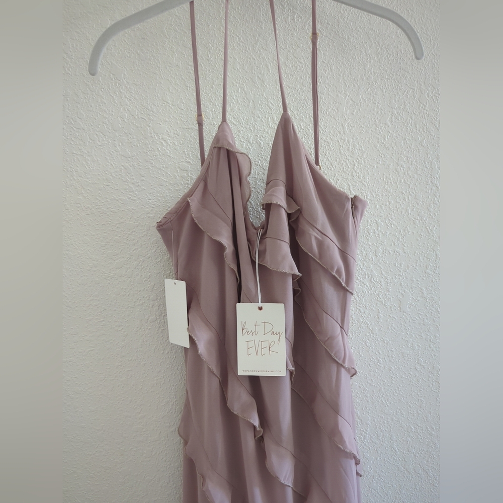 Show Me Your MuMu Blush Pink Ruffled Maxi Dress - Picture 6 of 9